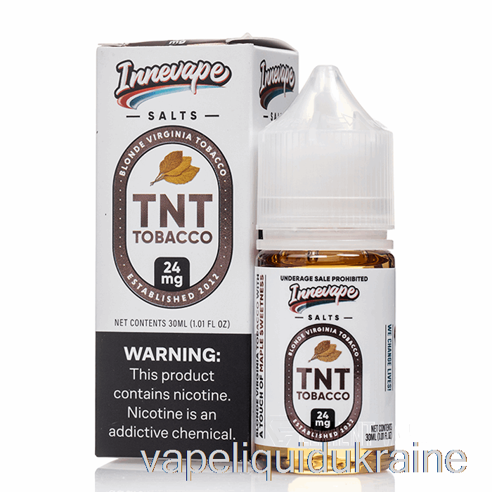 Vape Ukraine TNT Tobacco SALTS - Innevape E-Liquids - 30mL 24mg